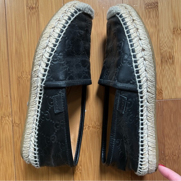 100% AUTHENTIC GUCCI Logo Espadrilles SIZE: 4 - Picture 8 of 14
